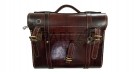 Fit For Royal Enfield Shotgun 650 Antique Brown Leather Pannier Bags with Mounting - SPAREZO